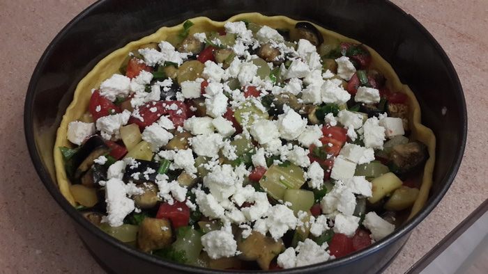 Средиземноморский овощной пирог