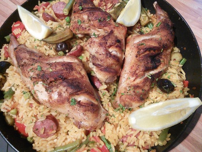 Паэлья с кроликом
