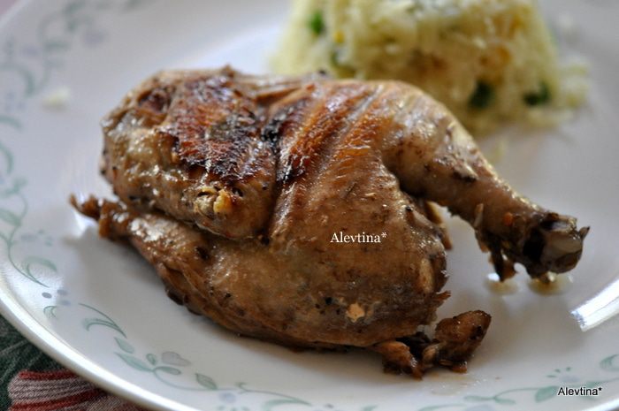 Курочка под гнетом в итальянском стиле