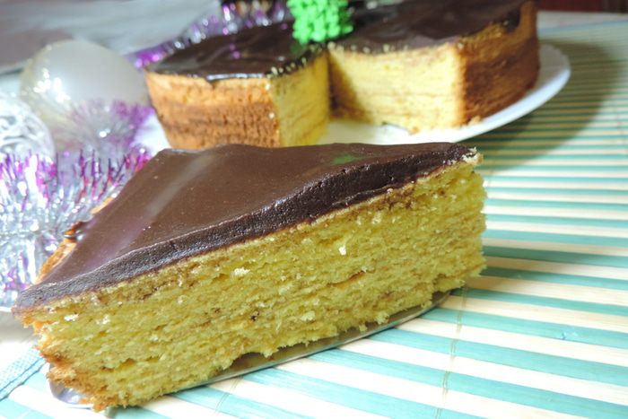 Традиционный немецкий рождественский торт-пирог Баумкухенторте (Baumkuchentorte)