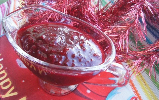 Клюквенно-апельсиновый  соус к птице