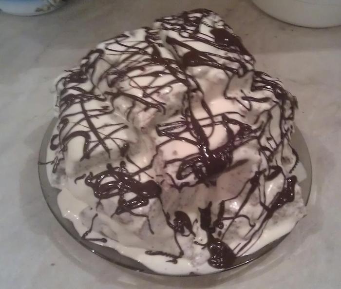 Торт &amp;quot;Простые бисквитные развалины&amp;quot; 