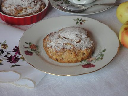 Яблочные кексы с курагой