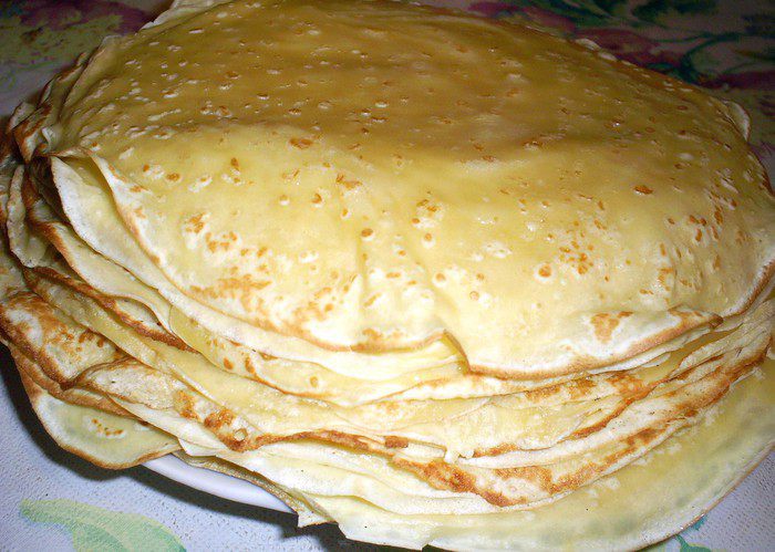 Блинный торт-пирог с маковой начинкой