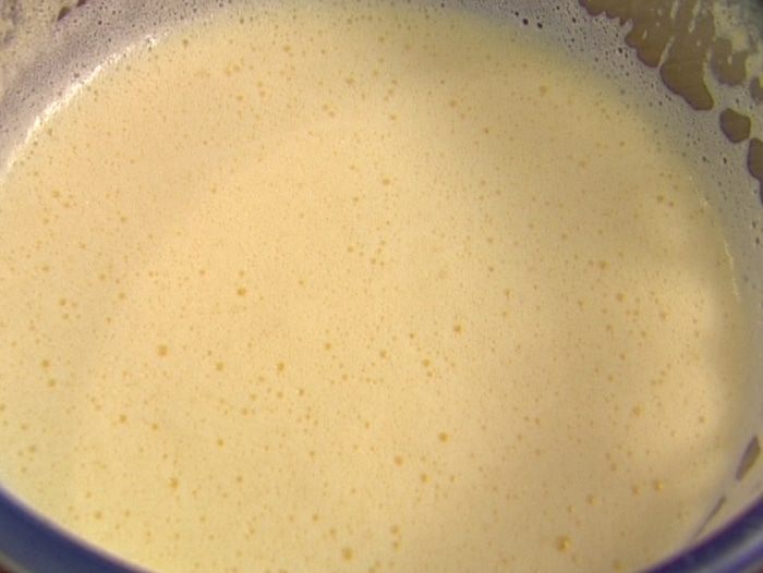 Мороженое из козьего йогурта с ягодным соусом