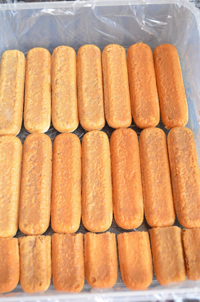 Тирамису с творожным кремом и миндальным печеньем