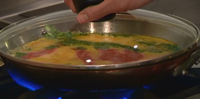 Трехцветный омлет 