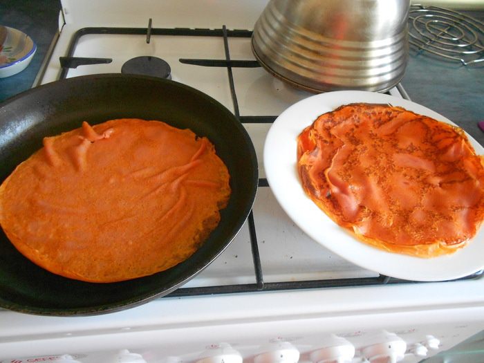 Блинчики из арбузного сока
