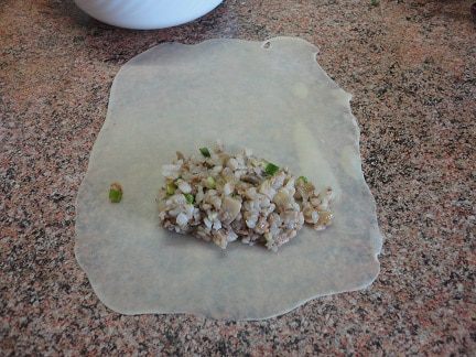 Постные пирожки с гречкой и грибами