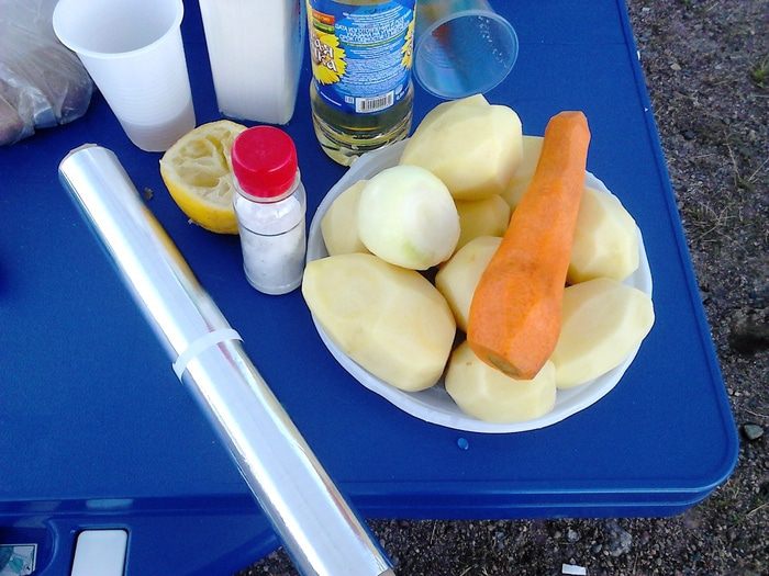 Картошка на природе