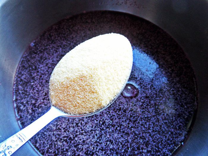 Черничный мусс под сливками