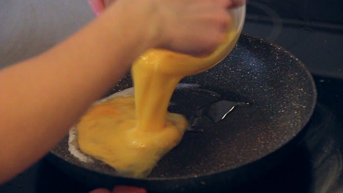 Теплый салат «Presto с омлетом»