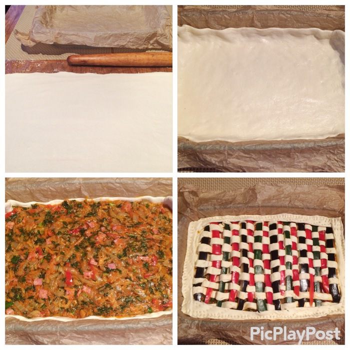 Плетеный пирог с пекинской капустой