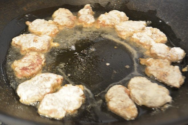 Отбивные из куриных сердечек