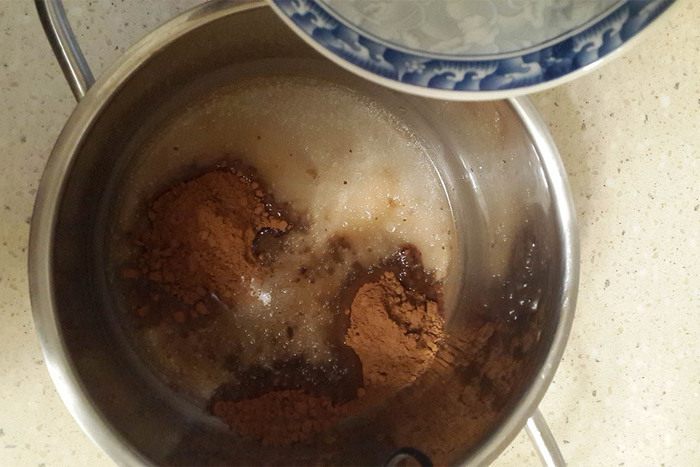 Постный шоколадно-ореховый кекс