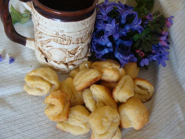 Слоеное творожное печенье &amp;quot;Мамин поцелуй&amp;quot;