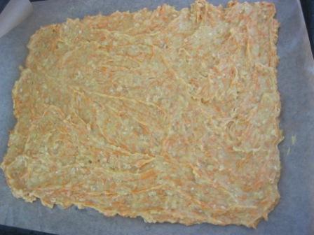 Морковное печенье с заварным ореховым кремом