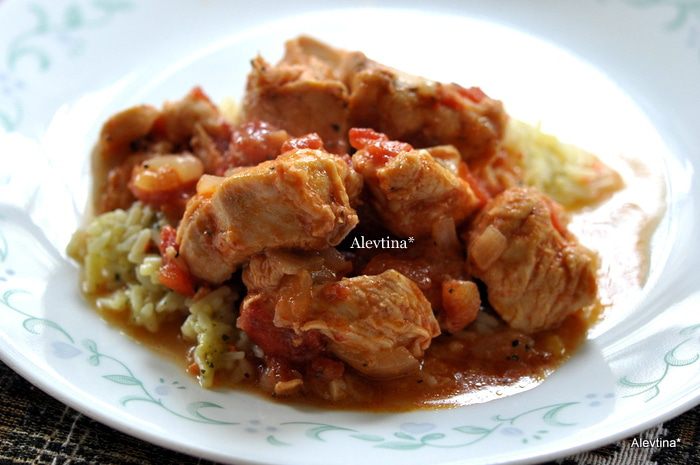 Тушеная курица по-мексикански