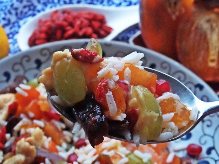 Фруктовый салат с арахисовым вкусом