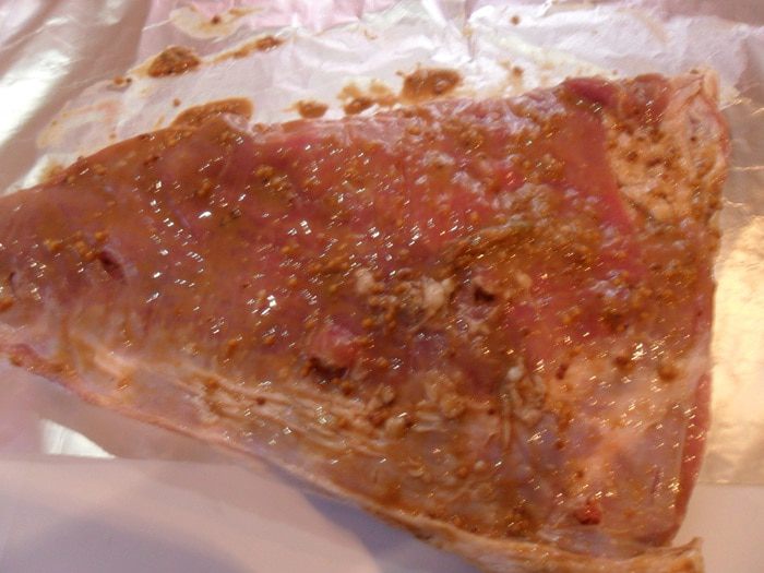 Свиная грудинка запеченная