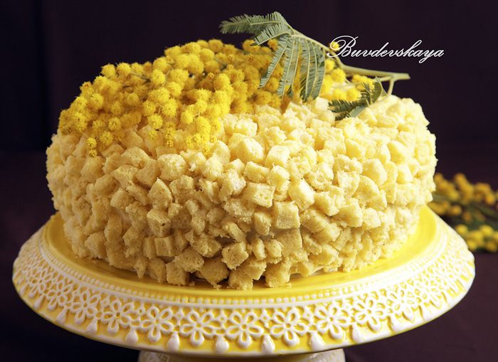 Торт &amp;quot;Мимоза&amp;quot; с ананасами