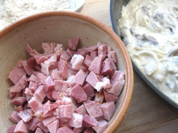 Кабачки, фаршированные грибами 