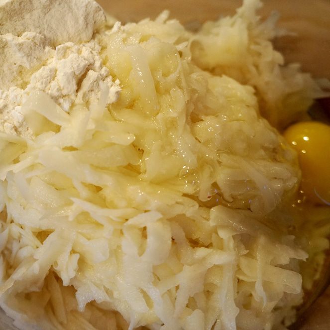 Драники с беконом