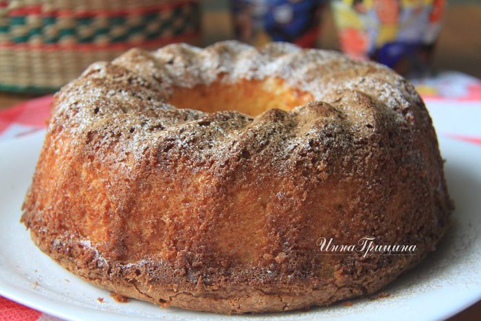 Бразильский кукурузный пирог с сыром (Bolo de Fubá Cremoso)