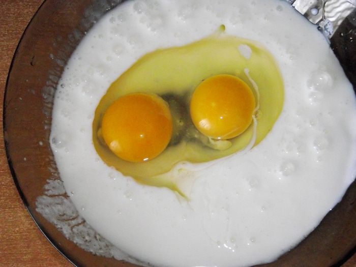 Киш с курицей, ветчиной и овощами