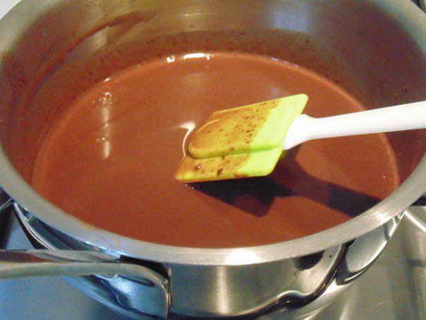 Мандариновое желе с шоколадным муссом