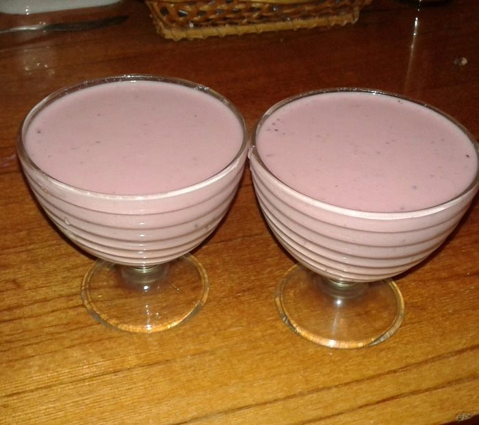 Творожно-ежевичное желе