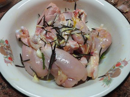 Курочка с лимонным картофелем