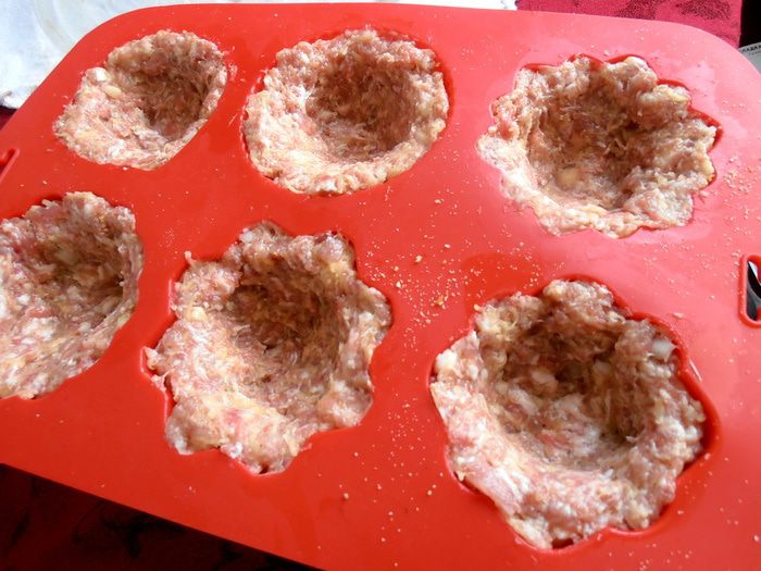 Мясные гнезда для романтического ужина
