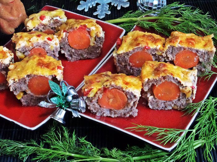 Мини-мясные буханки с сюрпризом