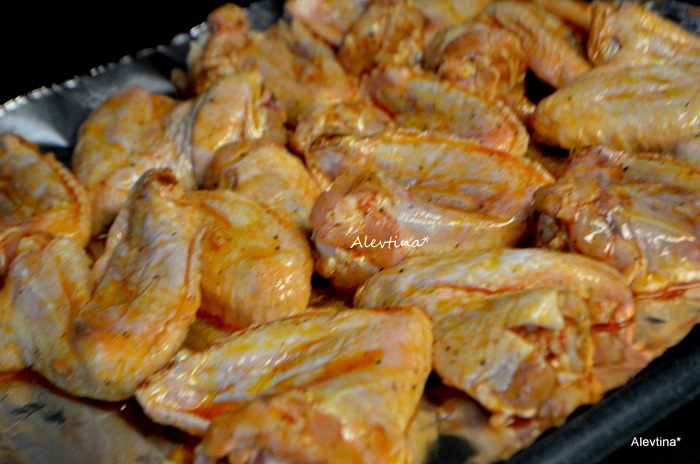 Кисло-сладкие куриные крылышки