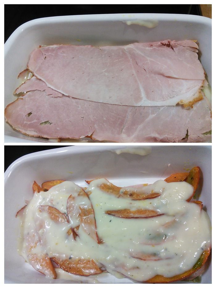 Лазанья с карамелизированной тыквой 