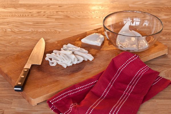 Филе гигантского кальмара в панировке