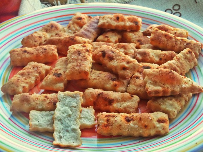 Постные крекеры (сладкие и соленые)