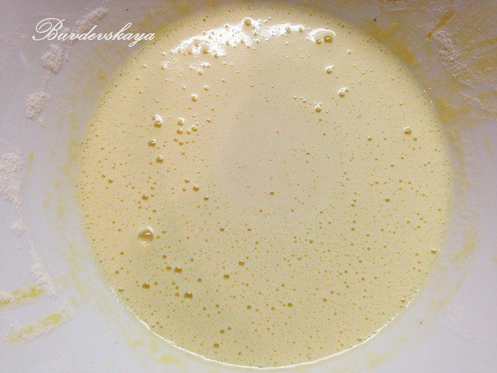 Блинный торт с заварным кремом