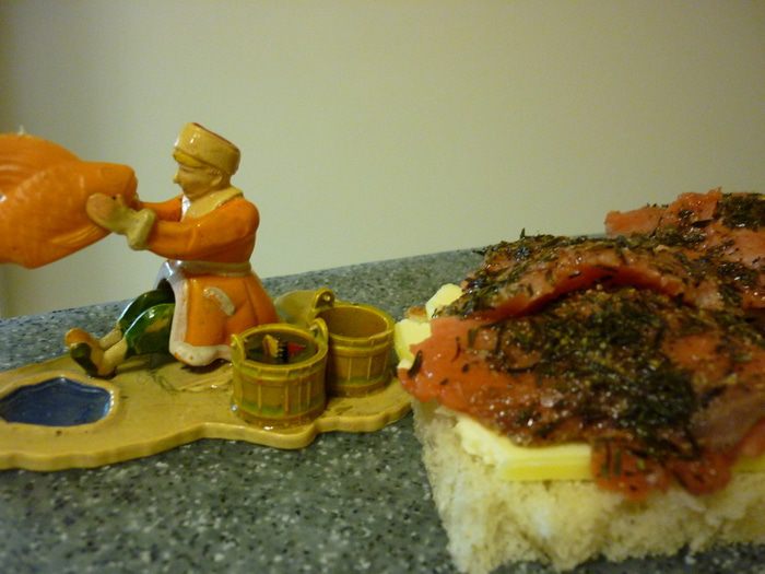 Красная рыба &amp;quot;По-сазоновски&amp;quot; с тимьяном