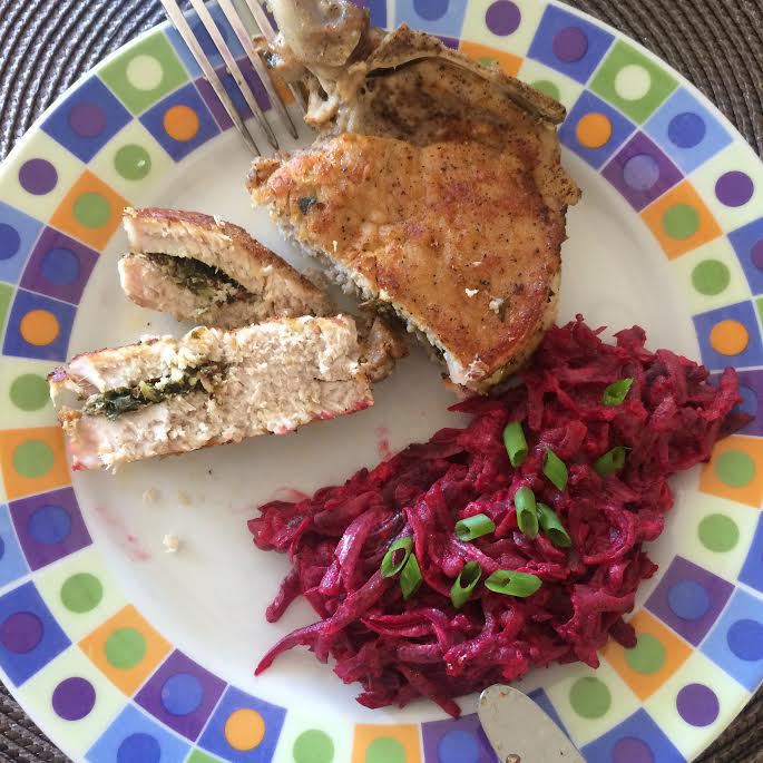 Свинина с пряной начинкой