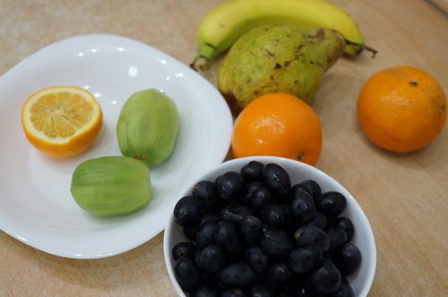 Фруктовый салат в винном желе