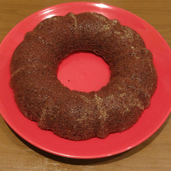 Кукурузный постный кекс с шоколадным мусcом
