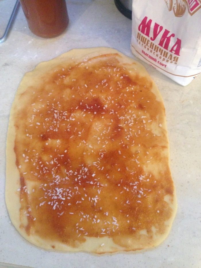 Творожная коса с джемом
