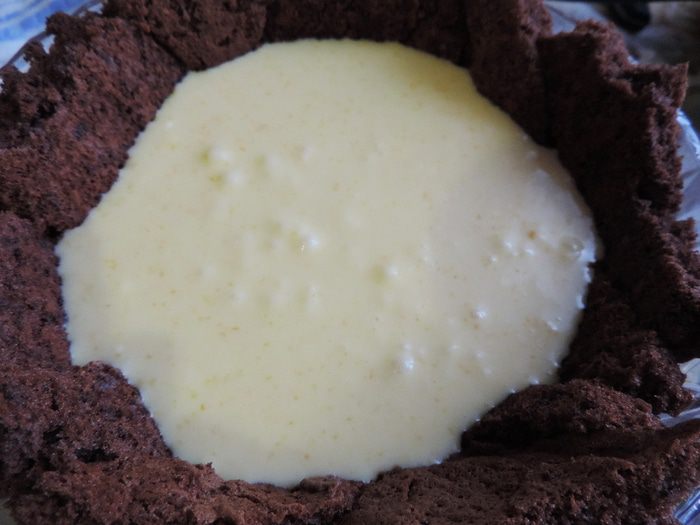 Цукотто (торт-купол) с апельсиновым и шоколадным муссами