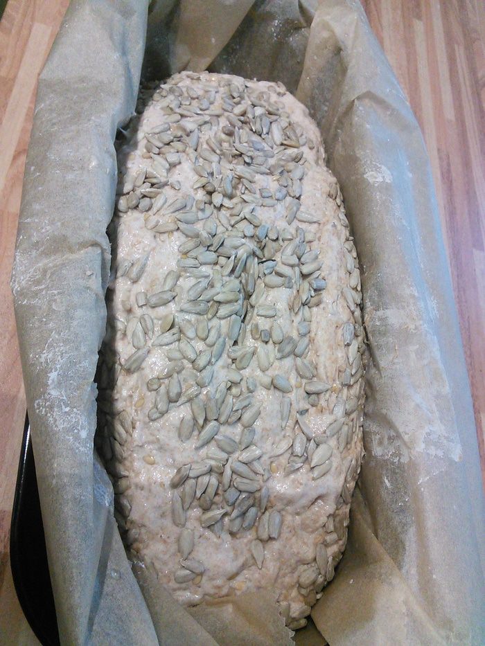 Цельнозёрновой спельтовый хлеб на кефире 