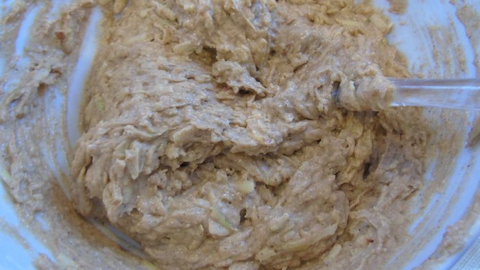Маффины с яблоком из цельнозерновой муки