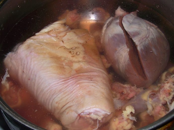 Зельц из свиной рульки с языком