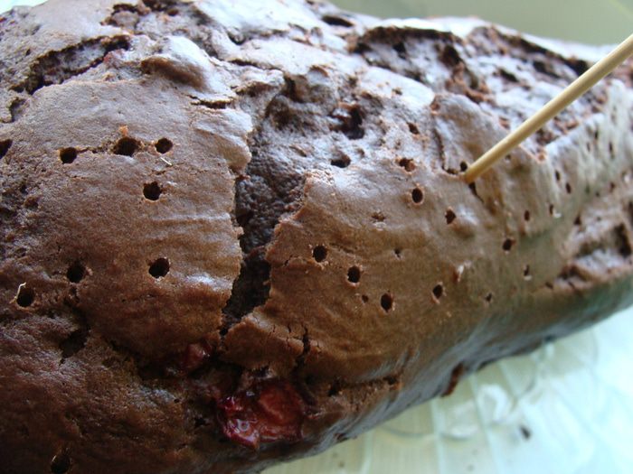 Кофейно-вишневый кекс 