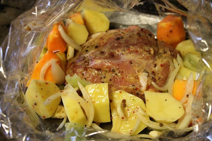 Мясо, запеченное с кардамоном и горчицей